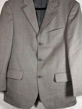 Giorgio cashmere and super 120s wool gray blazer